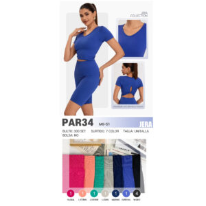 JERA-PAR34 / CONJUNTO 2 PIEZAS BLUSA MANGA CORTA Y SHORT. Paquete 10pzs: $63 / 10 Paquetes: $59
