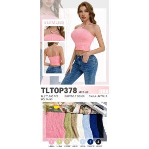JERA-TLTOP378 / TOP BÁSICO CON TIRANTES SOBRE EL CUELLO. Paquete 10pzs: $28 / 10 Paquetes: $26