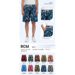 JERA-BCM M6-6 / BERMUDA CON DISEÑO. Paquete 10pzs: $40 / 10 Paquetes: $38
