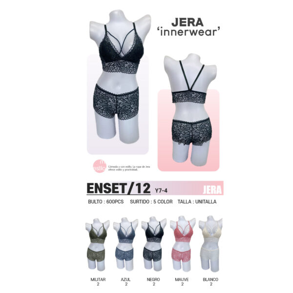 JERA-ENSET/12 / CONJUNTO INTERIOR PARA DAMA. Paquete 10pzs: $50 / 10 Paquetes: $48