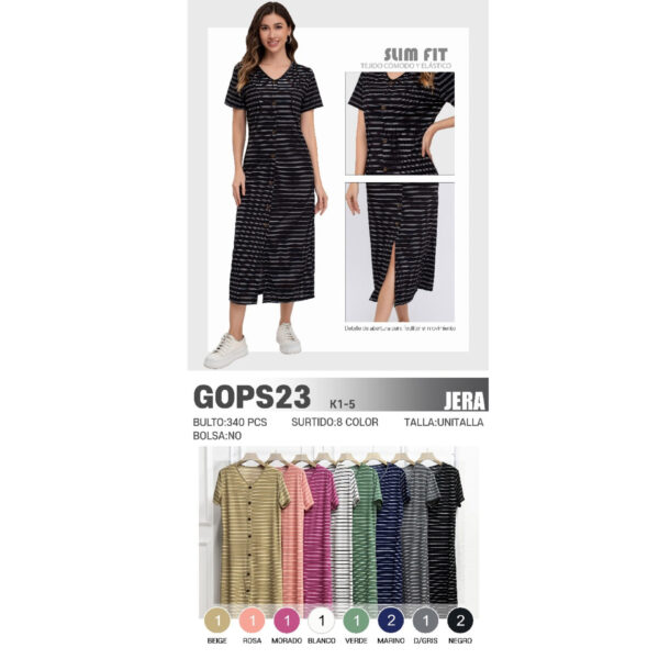 JERA-GOPS23 / VESTIDO HOLGADO. Paquete 10pzs: $89 / 10 Paquetes: $84