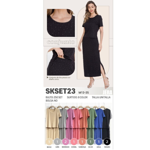 JERA-SKSET23 / CONJUNTO DE 2 PIEZAS. Paquete 10pzs: $89 / 10 Paquetes: $84