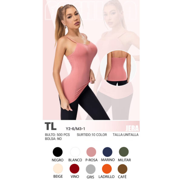 JERA-TL / BLUSA DE TIRANTES. Paquete 10pzs: $19 / 10 Paquetes: $18