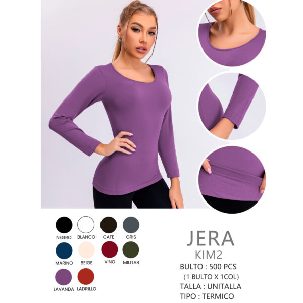 JERA-KIM2 / BLUSA MANGA LARGA / PAQUETE 10 PZAS: $36 C/PZA - PAQUETE 100 PZAS: $34 C/PZA