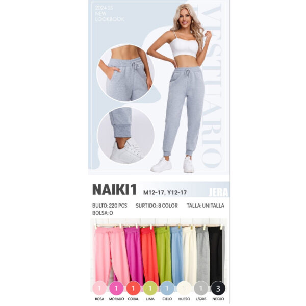 JERA-NAIKI1 / PANS DEPORTIVO PARA DAMA. Paquete 10pzs: $68 / 10 Paquetes: $64