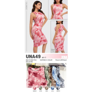 JERA-UNA49 / VESTIDO BÁSICO PARA DAMA. Paquete 10pzs: $44 / 10 Paquetes: $42