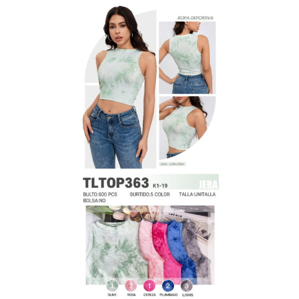 JERA-TLTOP363 / TOP DEPORTIVO CON ESTILO DEGRADADO. Paquete 10pzs: $31 / 10 Paquetes: $29