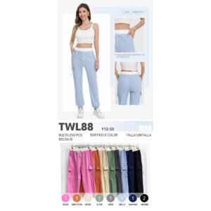 JERA-TWL88 / JOGGER DE DAMA CON BOLSILLOS. Paquete 10pzs: $95 / 10 Paquetes: $89