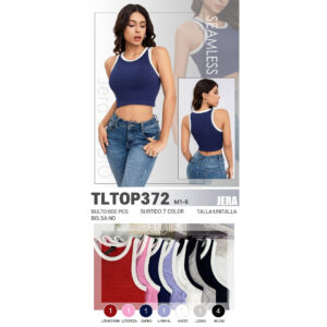 JERA-TLTOP372 / TOP CON BORDES BLANCOS. Paquete 10pzs: $30 / 10 Paquetes: $28