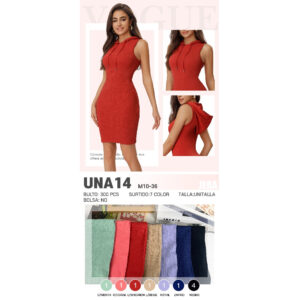 JERA-UNA14 / VESTIDO BÁSICO CON GORRA. Paquete 10pzs: $42 / 10 Paquetes: $39