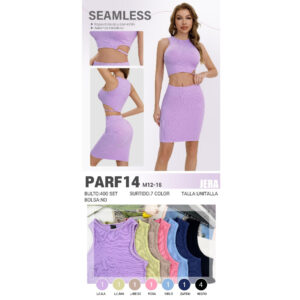 JERA-PARF14 / CONJUNTO DE FALDA Y TOP PARA DAMA. Paquete 10pzs: $40 / 10 Paquetes: $38