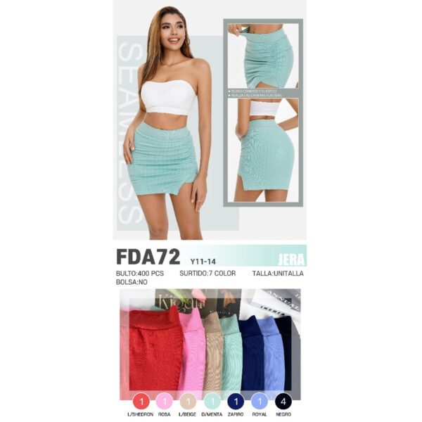 JERA-FDA72 / FALDA CORTA CON SHORT. Paquete 10pzs: $29 / 10 Paquetes: $27