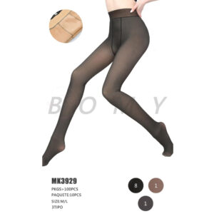 BOMY-MK3929 / MEDIA EFECTO PIEL. Paquete 10pzs: $52 / 10 Paquetes: $49