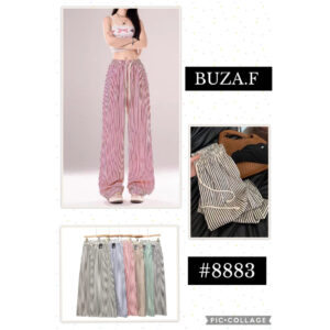 BUZA.F-#8883 / PANTALÓN DE RAYAS PARA DAMA. Paquete 10pzs: $83 / 10 Paquetes: $78