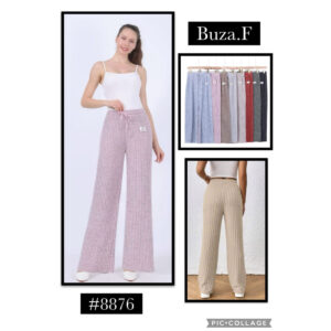 BUZA.F-#8876 / PANTALÓN ANCHO PARA DAMA. Paquete 10pzs: $77 / 10 Paquetes: $73