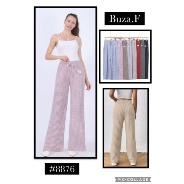 BUZA.F-#8876 / PANTALÓN ANCHO PARA DAMA. Paquete 10pzs: $77 / 10 Paquetes: $73