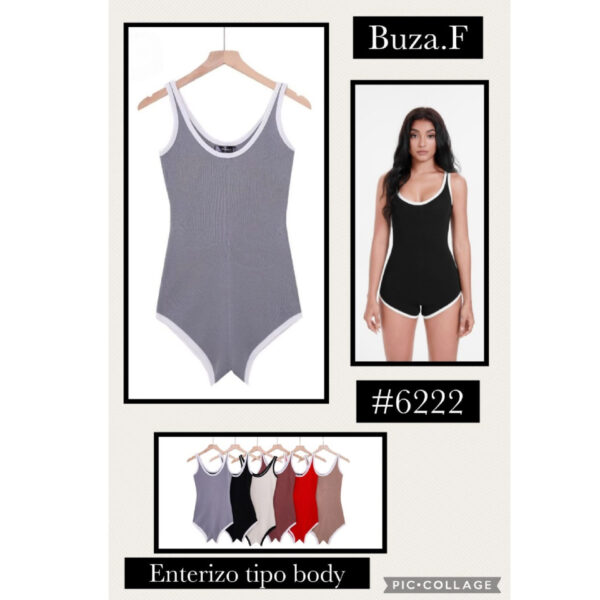 BUZA.F-#6222 / ENTERIZO TIPO BODY. Paquete 10pzs: $118 / 10 Paquetes: $112