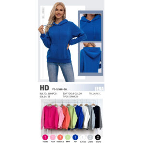 JERA-HD / SUDADERA PARA DAMA. Paquete 10pzs: $77 / 10 Paquetes: $73