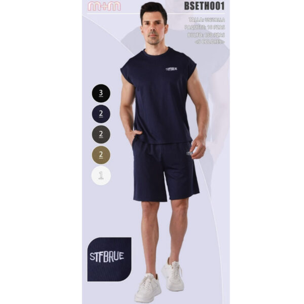 MOA-BSETH001 / CONJUNTO DE 2PZS PARA CABALLERO. Paquete 10pzs: $89 / 10 Paquetes: $84