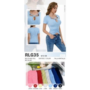 JERA-RLG35 / BLUSA PARA DAMA CON ESCOTE CRUZADO. Paquete 10pzs: $38 / 10 Paquetes: $36