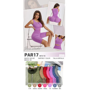 JERA-PAR17 / CONJUNTO DEPORTIVO DE 2PZS PARA DAMA. Paquete 10pzs: $57 / 10 Paquetes: $54