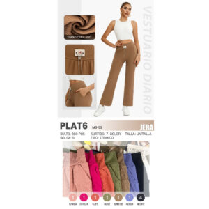 JERA-PLAT6 / PANTALÓN PARA DAMA CON BOLSILLOS. Paquete 10pzs: $49 / 10 Paquetes: $46
