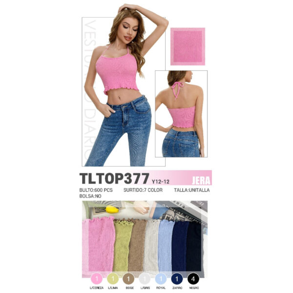 JERA-TLTOP377 / TOP BÁSICO CON TIRANTES. Paquete 10pzs: $29 / 10 Paquetes: $27