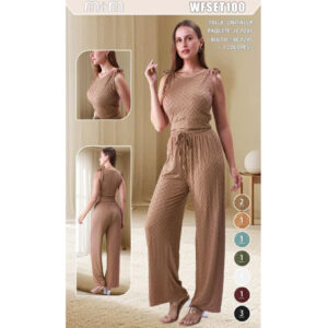 MOA-WFSET100 / CONJUNTO DE DAMA CON TEJIDO CÓMODO. Paquete 10pzs: $97 / 10 Paquetes: $92