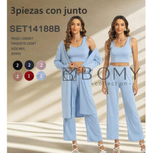 BOMY -SET14188B / CONJUNTO DE 3PZS PARA DAMA. Paquete 10pzs: $133 / 10 Paquetes: $126