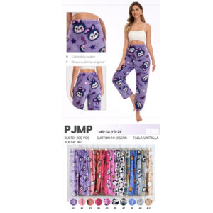PANTALÓN DE PIJAMA / JERA-PJMP / PAQUETE 10 PZAS: $55 C/PZA - PAQUETE 100 PZAS: $52 C/PZA