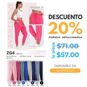 PANS DEPORTIVO / JERA-ZG4 / PAQUETE 10 PZAS: $57 C/PZA - PAQUETE 100 PZAS: $54 C/PZA