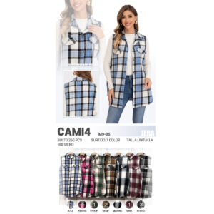 CAMISA A CUADROS SIN MANGAS / JERA-CAMI4 / PAQUETE 10 PZAS: $95 C/PZA - PAQUETE 100 PZAS: $89 C/PZA
