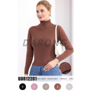 BOMY -GDB12261 / BLUSA DE MANGA LARGA Y CUELLO LARGO. Paquete 10pzs: $89 / 10 Paquetes: $84