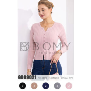 BOMY -GDB9021 / BLUSA TIPO SUÉTER PARA DAMA. Paquete 10pzs: $80 / 10 Paquetes: $76