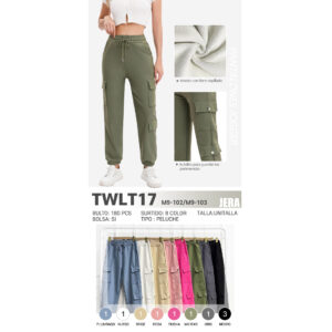 JOGGER CON FORRO INTERNO / JERA-TWLT17 / PAQUETE 10 PZAS: $106 C/PZA - PAQUETE 100 PZAS: $100 C/PZA