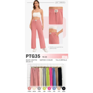 PANTALÓN ACAMPANADO / JERA-PTG35 / PAQUETE 10 PZAS: $71 C/PZA - PAQUETE 100 PZAS: $67 C/PZA