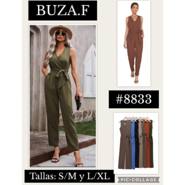 JUMPSUIT PARA DAMA / BUZA.F-#8833 / PAQUETE 10 PZAS: $136 C/PZA - PAQUETE 100 PZAS: $128 C/PZA