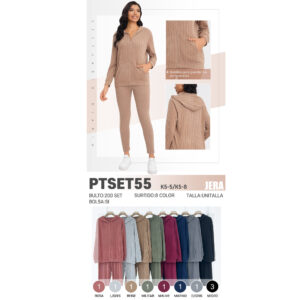 CONJUNTO 2PZS PARA DAMA / JERA-PTSET55  / PAQUETE 10 PZAS: $118 C/PZA - PAQUETE 100 PZAS: $112 C/PZA