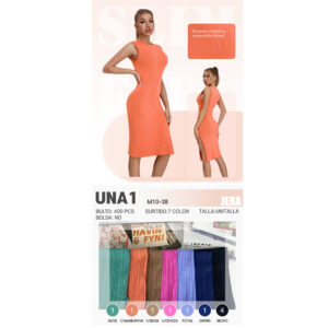 VESTIDO CASUAL / JERA-UNA1 / PAQUETE 10 PZAS: $38 C/PZA - PAQUETE 100 PZAS: $36 C/PZA