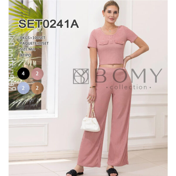 CONJUNTO CASUAL PARA DAMA / BOMY -SET0241A / PAQUETE 10 PZAS: $84 C/PZA - PAQUETE 100 PZAS: $79 C/PZA