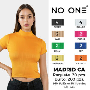 BLUSA CUELLO ALTO / NO-ONE-MADRID CA / PAQUETE 10 PZAS: $32 C/PZA - PAQUETE 100 PZAS: $30 C/PZA