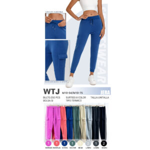 PANTALÓN TIPO JOGGER / JERA-WTJ / PAQUETE 10 PZAS: $57 C/PZA - PAQUETE 100 PZAS: $54 C/PZA