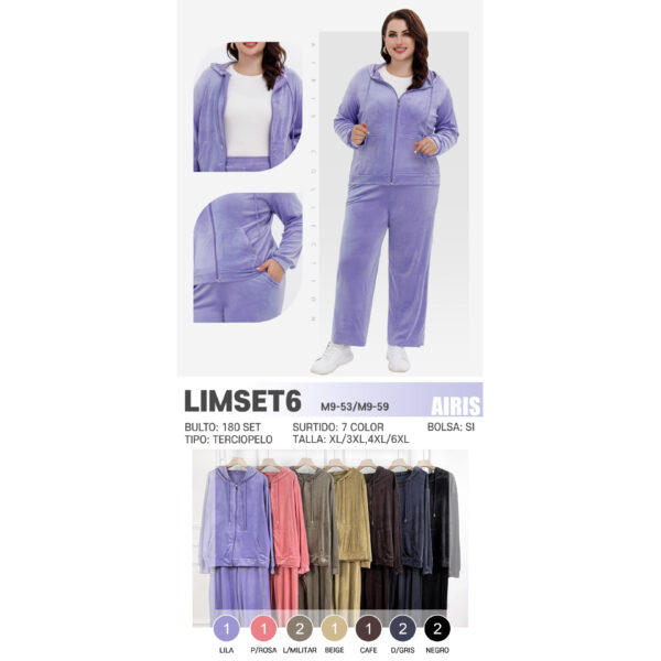 CONJUNTO PANS TIPO TERCIOPELO / JERA-LIMSET6 / PAQUETE 10 PZAS: $136 C/PZA - PAQUETE 100 PZAS: $128 C/PZA