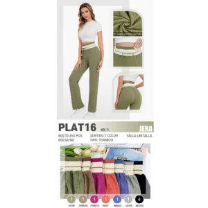 PANTALÓN PARA DAMA / JERA-PLAT16 / PAQUETE 10 PZAS: $46 C/PZA - PAQUETE 100 PZAS: $44 C/PZA