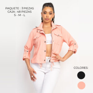 IRIS-BJ07292 / CHAQUETA JUVENIL / PAQUETE 3 PZAS: $311 C/PZA - PAQUETE 48 PZAS: $253 C/PZA