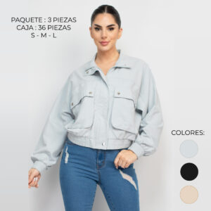 IRIS-HMJ21265 / CHAQUETA LIGERA / PAQUETE 3 PZAS: $357 C/PZA - PAQUETE 36 PZAS: $290 C/PZA