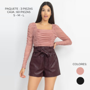 IRIS-ST1872H / BLUSA MANGA LARGA / PAQUETE 3 PZAS: $147 C/PZA - PAQUETE 60 PZAS: $119 C/PZA