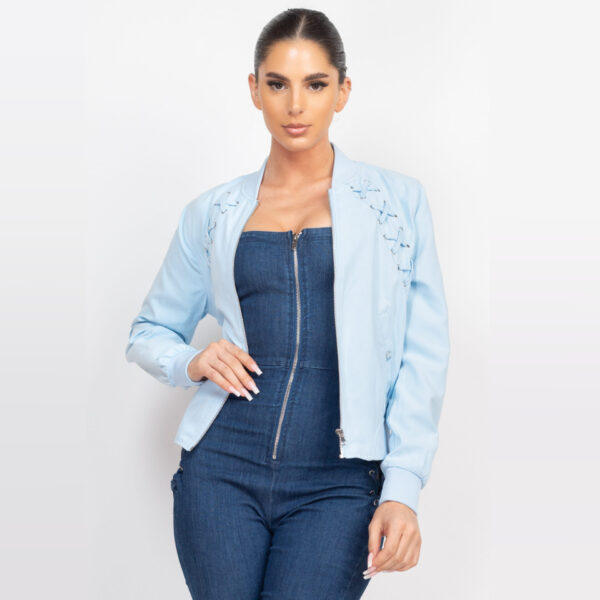 IRIS-HMJ20162A / CHAQUETA CROP CON DETALLE DE CORDONES / PAQUETE 6 PZAS: $311 C/PZA - PAQUETE 36 PZAS: $253 C/PZA - Imagen 7