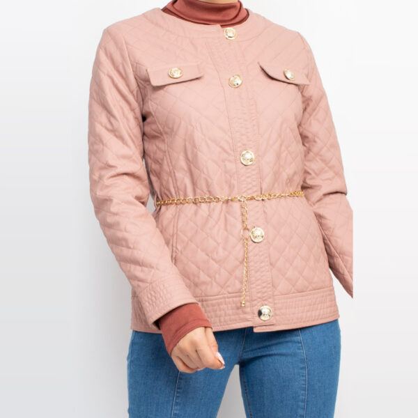 IRIS-HMJ20825 / CHAQUETA ACOLCHONADA CON BOTONES DORADOS / PAQUETE 6 PZAS: $430 C/PZA - PAQUETE 24 PZAS: $349 C/PZA - Imagen 2