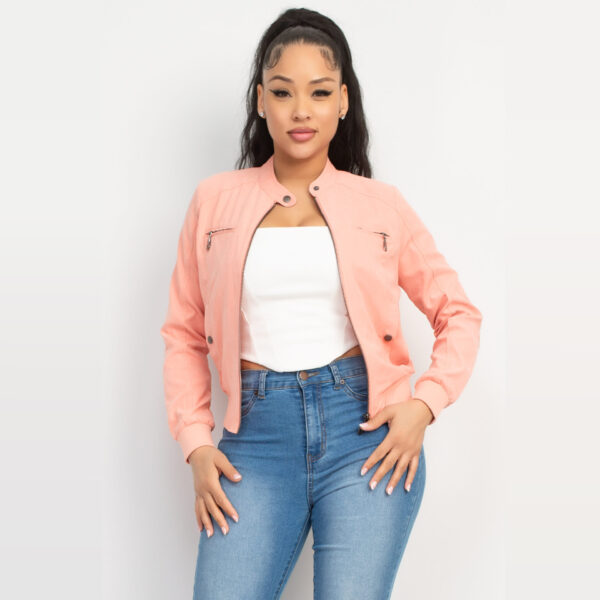 IRIS-IJ2615 / CHAMARRA ESTILO BOMBER / PAQUETE 6 PZAS: $311 C/PZA - PAQUETE 36 PZAS: $253 C/PZA - Imagen 7
